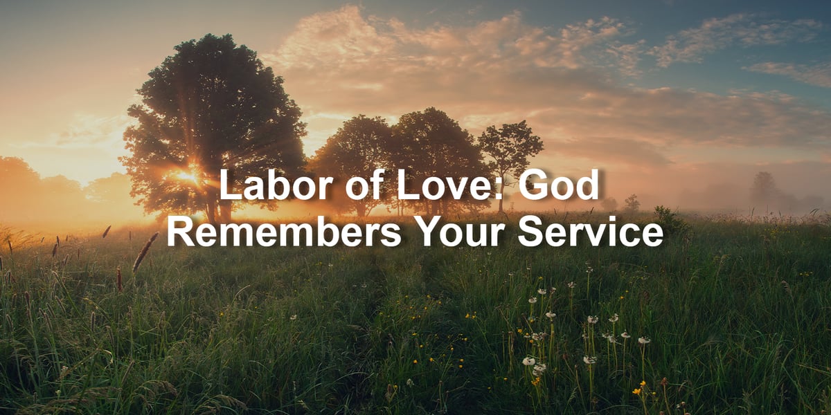 Labor of Love: God Remembers Your Service