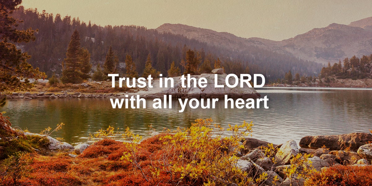 Trust in the LORD with all your heart